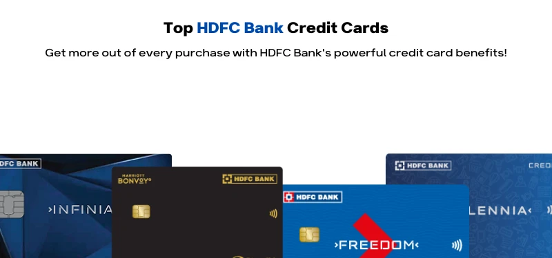 Top HDFC Bank Credit Cards